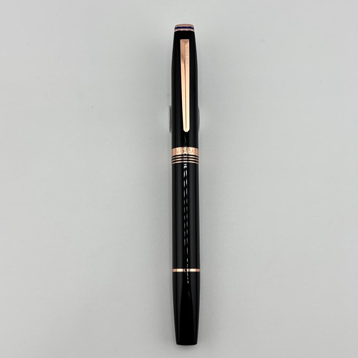 Lapis Bart England Black lacquer square ends   - Fountain Pen