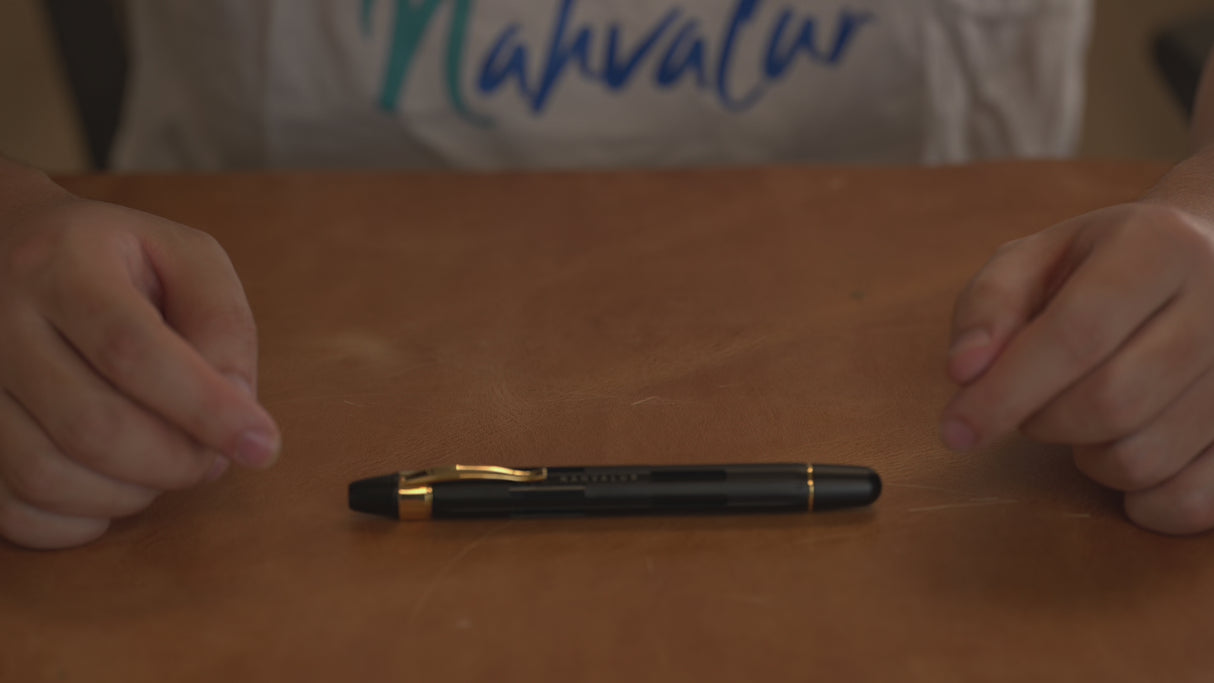 Nahvalur Eclipse Black Gold - Fountain Pen