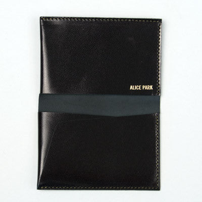 alice park kidskin card case black