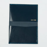 alice park kidskin card case navy