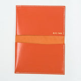 alice park kidskin card case orange