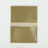 alice park kidskin card case olive